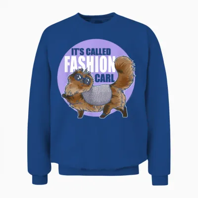 Dcc It's Called Fashion Carl Princess Donut Book Series Unisex Sweatshirt - Royal