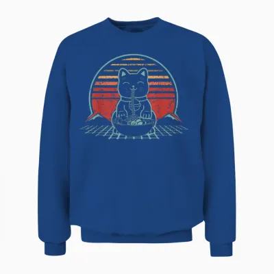 Japan Ramen Katze Unisex Sweatshirt - Royal