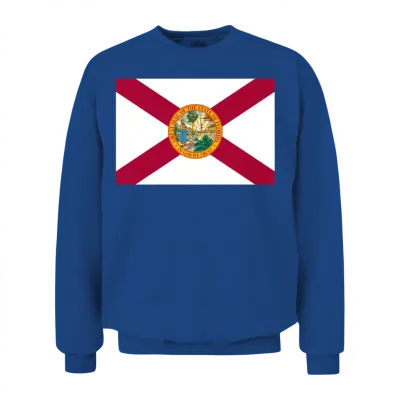 Florida Usa Ensign Unisex Sweatshirt - Royal
