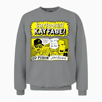 Cartoonist Kayfabe with Jim and Ed Unisex Sweatshirt - Sport Grey