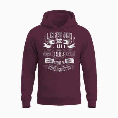56. Geburtstag Legenden Wurden Im Juli 1968 Geboren Unisex Hoodie - Maroon