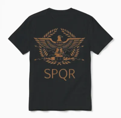 Spqr Roman Eagle Unisex T-Shirt - Black