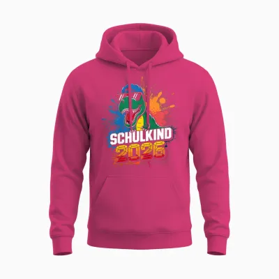 Kinder Schulkind 2026 Einschulung Erster Tag Schulstart Grundschule Unisex Hoodie - Heliconia