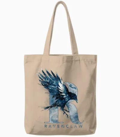 Harry Potter Ravenclaw Watercolour R Tote Bags - Natural