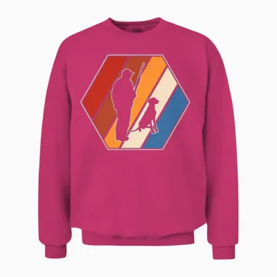 Hunting Retro Unisex Sweatshirt - Heliconia
