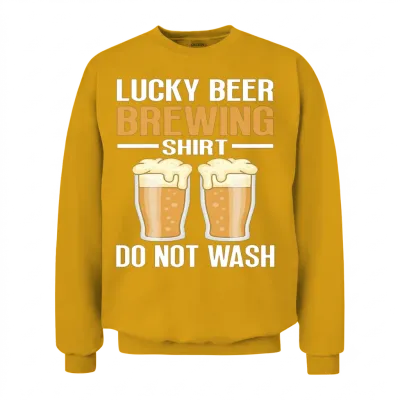 Funny Beer Brewing Unisex Sweatshirt - Gold