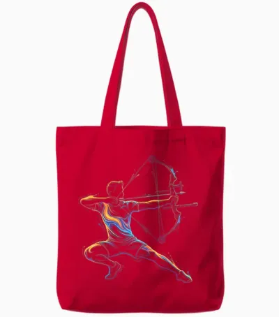 Joueur De Tir à L'arc Homme Enfant Et Garçon Tote Bags - Red