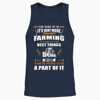 Farming, Farming Luscious, Farming Simulator, Farm Unisex Tank Top - Navy