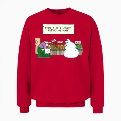 Nose Pick Unisex Sweatshirt - Red