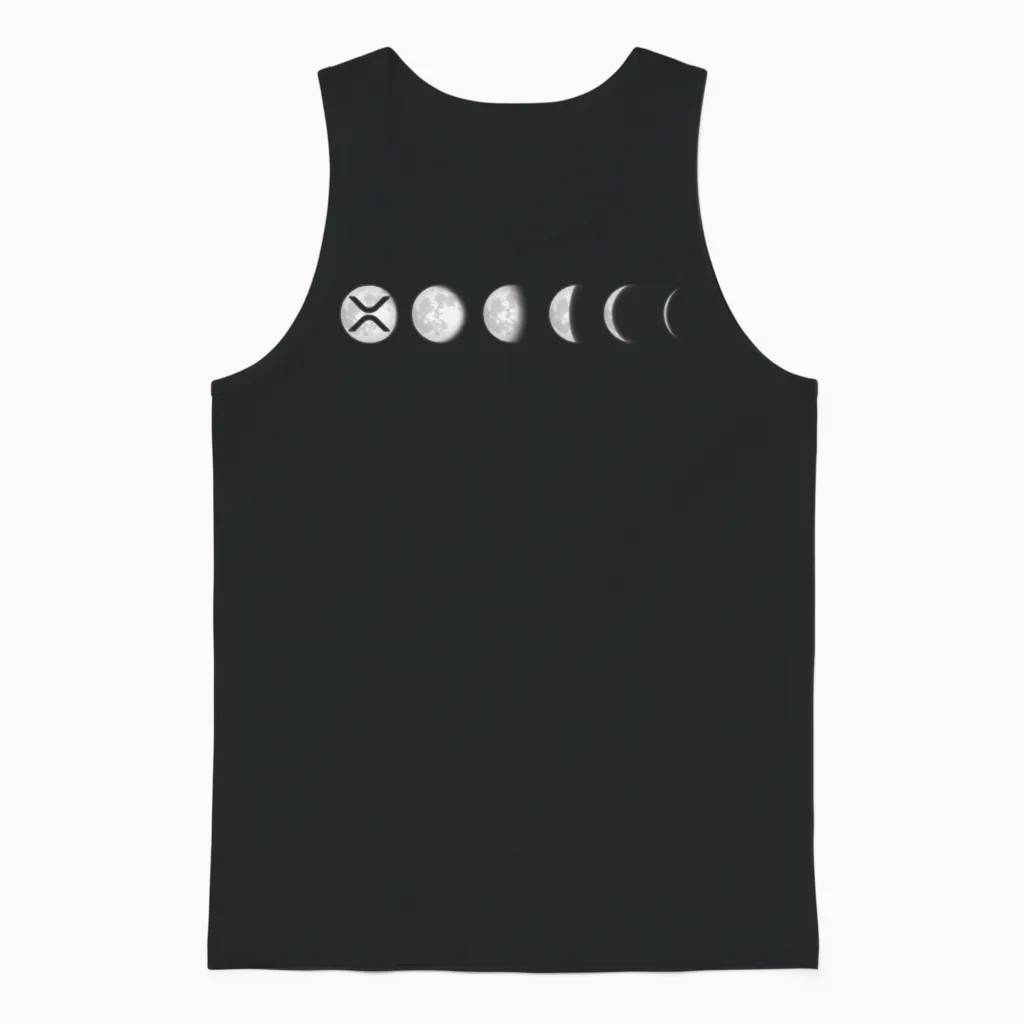 Xrp Moon Ripple Xrp Hodl Crypto Cryptocurrency Unisex Tank Top in Black