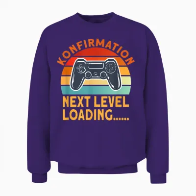 Jugendliche Konfirmation Outfit Mädchen Jungen Unisex Sweatshirt - Purple