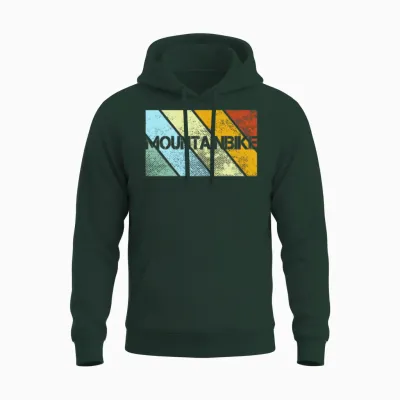 Mountainbike Retro Unisex Hoodie - Forest