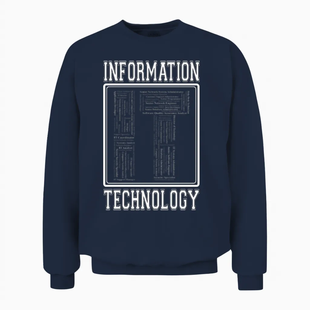 Information Technology Clothing Unisex Sweatshirt in Navy