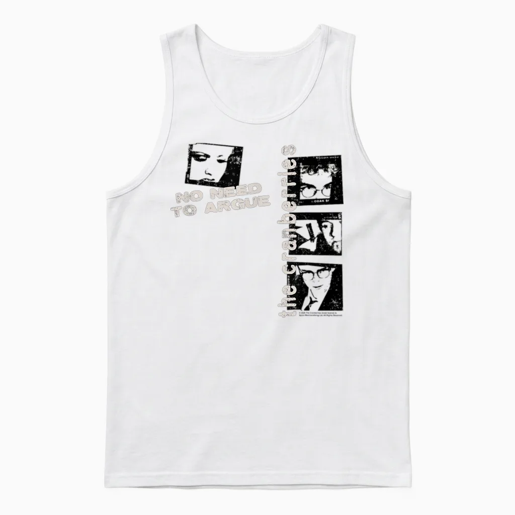 The Cranberries World Tour Patch and Photo Collage Band Unisex Tank Top in White