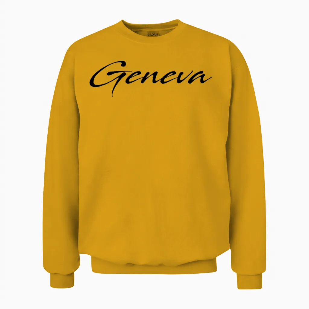 Geneva Unisex Sweatshirt in Gold