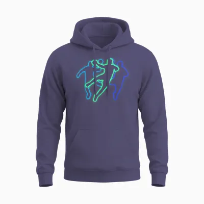 Handballspieler Handballer Silhouetten Jungen Handball Unisex Hoodie - Heather Sport Dark Navy