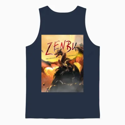 Zenbu: the Legend of the Dark Dragon Unisex Tank Top - Navy
