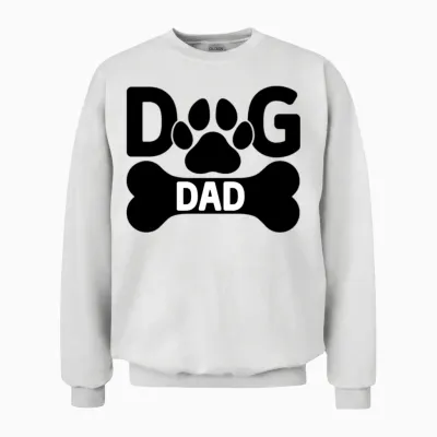 Dog Dad Unisex Sweatshirt - White