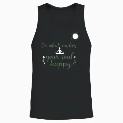 Do What Makes Your Soul Happy Unisex Tank Top - Black