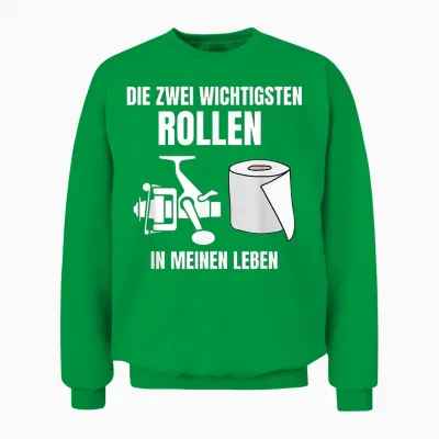 Die Zwei Wichtigsten Rollen in Meinen Leben T-Shirt, Black Unisex Sweatshirt - Irish Green