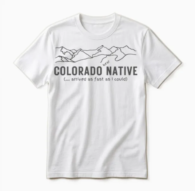 Colorado Near Native - Light Background Unisex T-Shirt in White