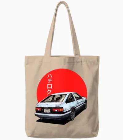 Ae86 Initial D Trueno Japan Movie Tote Bags - Natural