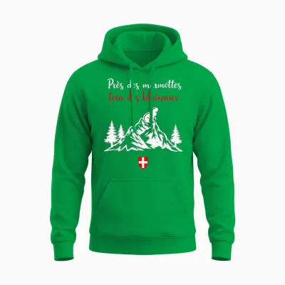 Gift Groundhog Humor Near Marmots Away Badgers Unisex Hoodie - Irish Green