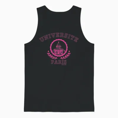 Paris Legacy Universite Excellence Unisex Tank Top - Black