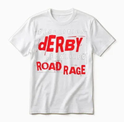 Demolition Derby Racing Car Crash Motorsports Amateur Unisex T-Shirt - White