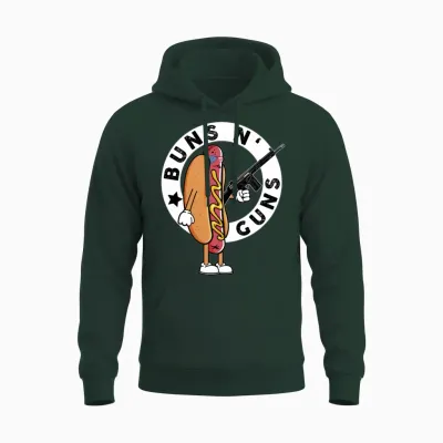 Cool Hot Dog Design for Men Women Boys Sausage Hot Unisex Hoodie - Forest