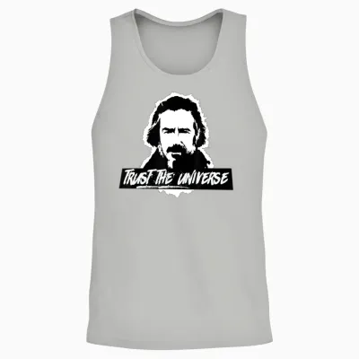 Alan Watts Trust the Universe T Unisex Tank Top - Ash