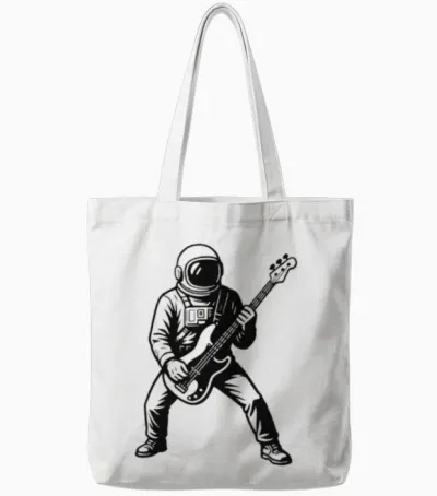 Nashvegas Start Bassist Tote Bags - White