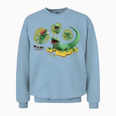 Disney and Pixar's Hoppers Tom the Lizard Lizard Lizard Unisex Sweatshirt - Light Blue