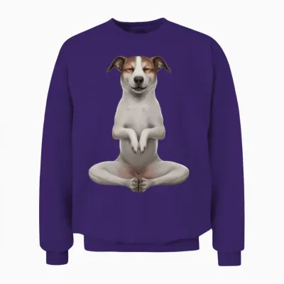Dog Yoga Unisex Sweatshirt - Purple