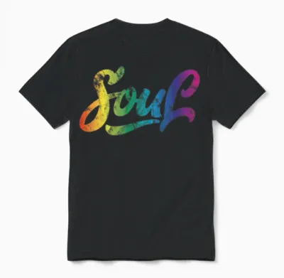 Soul Retro Unisex T-Shirt - Black