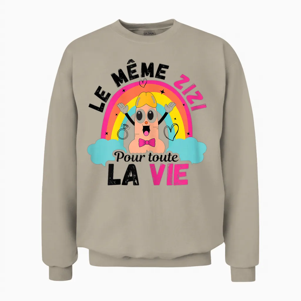 The Same Zizi for All Life T Shirt Evjf Funeral Life T-Shirt, White, Female X-Small Unisex Sweatshirt in Sand
