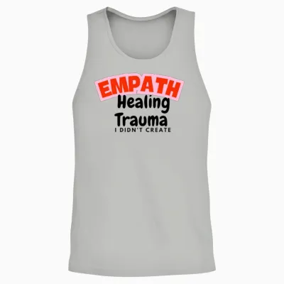 Healing Motivation Unisex Tank Top - Ash