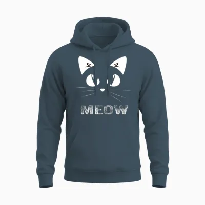 Funny Cat Unisex Hoodie - Dark Heather