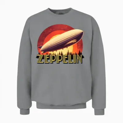 Zeppelin Retro Unisex Sweatshirt - Sport Grey