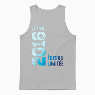 Limited Edition April 2016 Birthday Gift 2016 T-Shirt, Black, S Unisex Tank Top - Ash
