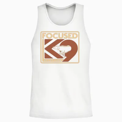 Focused K9 Detection Light Colors Unisex Tank Top - White