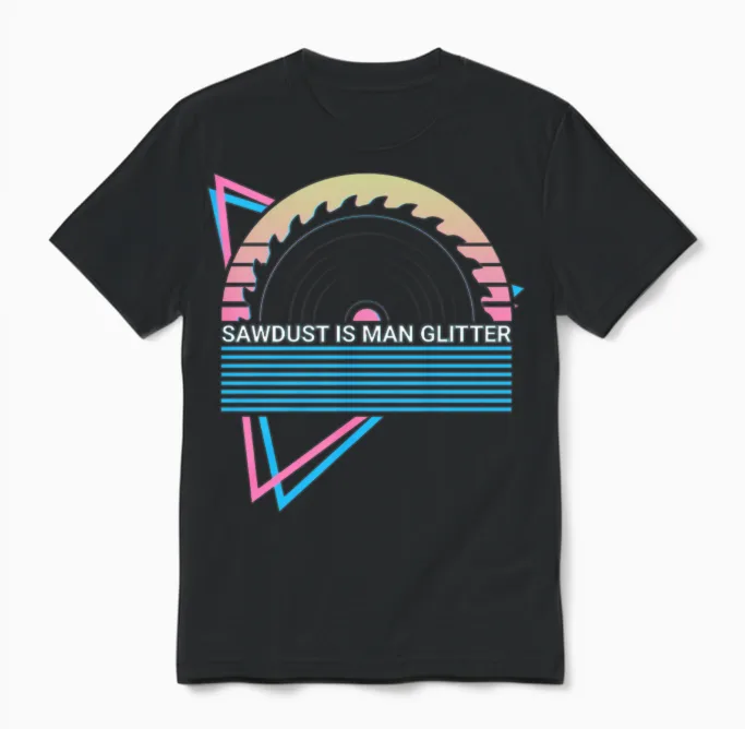 Funny Carpenter Carpentry Retro Unisex T-Shirt - Black