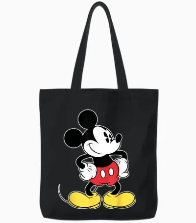 Disney - Classic Mickey Mouse Tote Bags - Black