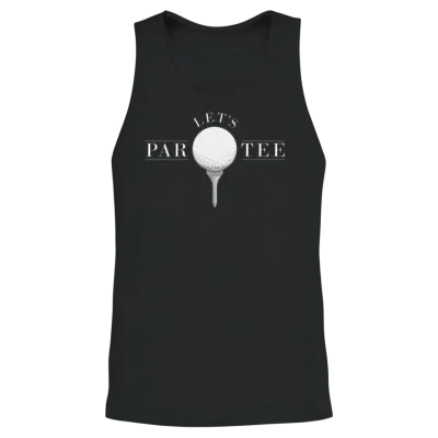 Funny Golf Shirt - Lets Par Tee Golf Unisex Tank Top - Black