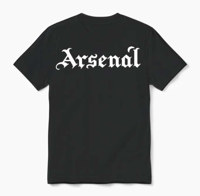 Arsenal Unisex T-Shirt in Black