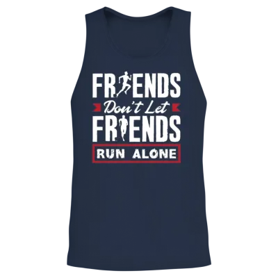 Friends Don't Let Friends Walk Alone Unisex Tank Top - Navy