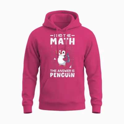 J'ai Fait Le Calcul, La Réponse Est Penguin Cute Penguin Lover Manche Longue Unisex Hoodie - Heliconia