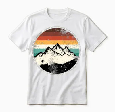Hiking Vintage Unisex T-Shirt - White
