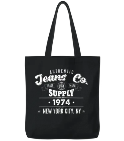 New York City Born in 1974 Vintage Birthday Tote Bags - Black