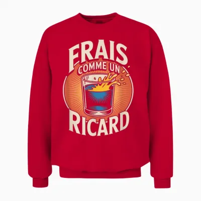Apéro Ricard – Fresh as Un Ricard Unisex Sweatshirt - Red